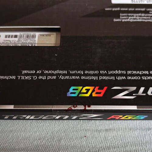 G.Skill Trident Z RGB DDR4 16GB RAM 2x8GB Modules 3200MHz for Desktop
