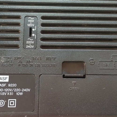 Basf 9220 cassette recorder, portable stereo deck