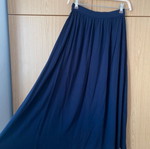 Helmi midi skirt new, navy blue with front buttons