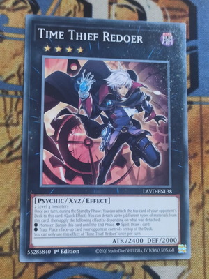 Time Thief Redoer XYZ κάρτα Yu-Gi-Oh!, συλλογή LAVD