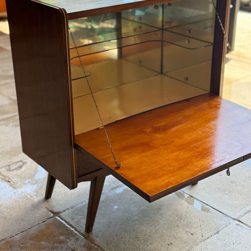Vintage bar furniture used with internal lighting and lock