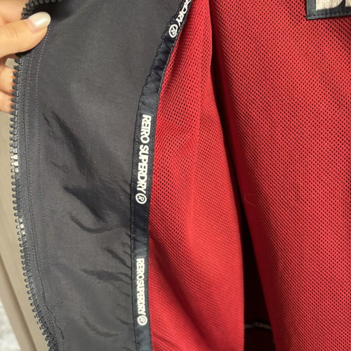 Superdry windbreaker jacket, blue, size M