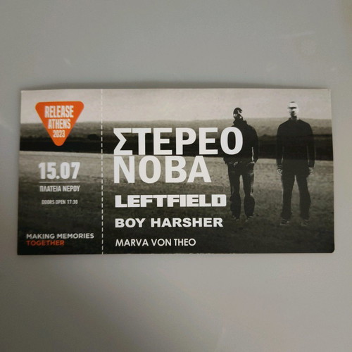 Stereo Nova Release Athens 2023 ticket new collectible