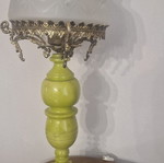 Marble lamp like new, green marble