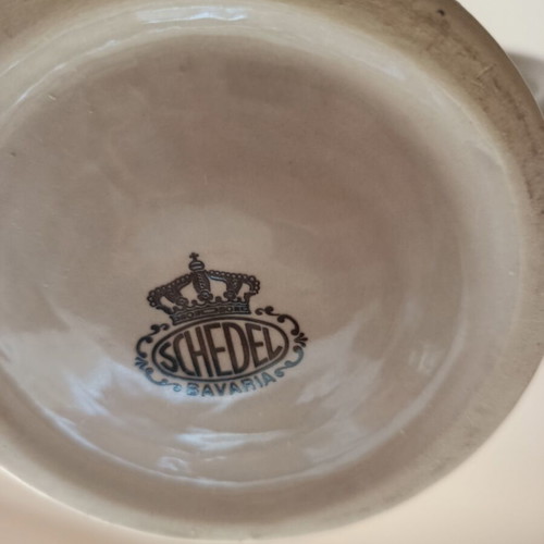 Vintage Schedel Bavaria Porcelain Beer Mug Berlin Brandenburg Gate 1970s like new