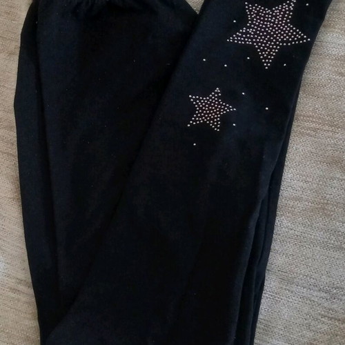 Kids leggings like new with gold star details for 12 years old