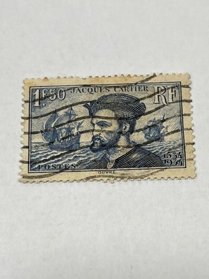Jacques Cartier 1934 Stamp like new, collectible