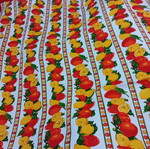 Large everyday food tablecloth with fruit pattern