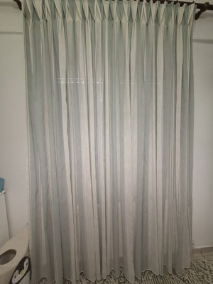 Curtain beige-mint shade, like new