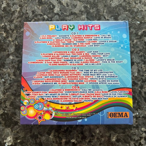 Play Hits 4CD Dance Pop collection like new