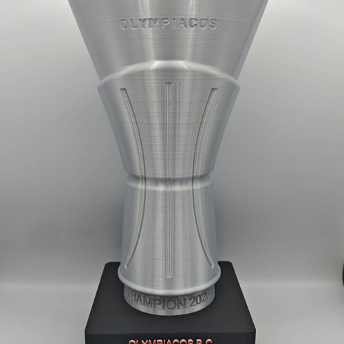 3D Printed Euroleague Olympiacos Trophy Athens 2026 Silk PLA