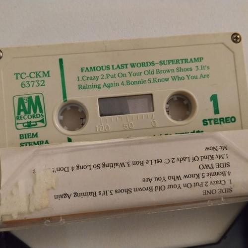 Supertramp "...Famous Last Words..." cassette used