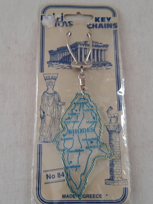 Polfi Toys Keychain Greek Islands Rhodes New