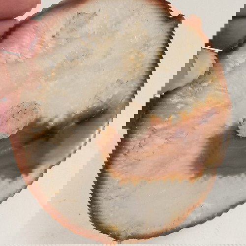 φέτα αχάτη φυσικό πέτρωμα ημιπολύτιμο σουβέρ 13 εκ