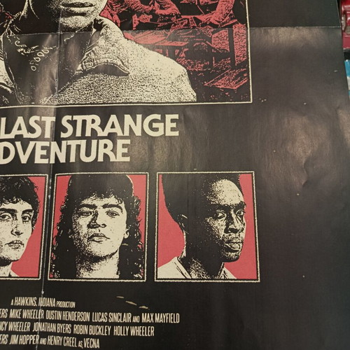 Stranger Things Panini poster used, 55x45 cm