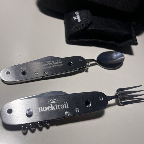 Rocktail multitool new with foldable fork and spoon