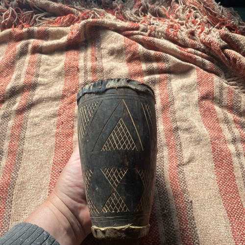 African musical instrument new with animal skin