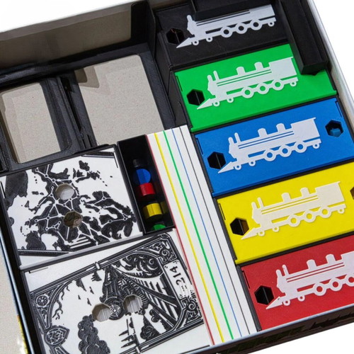 Ticket to Ride Europe Board Game Organizer new, fits sleeved cards