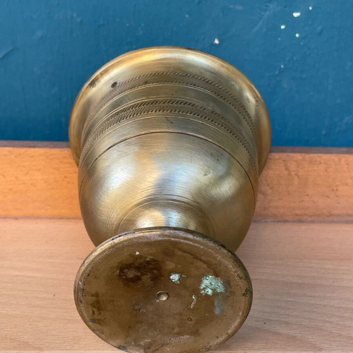Bronze mortar used, old collectible