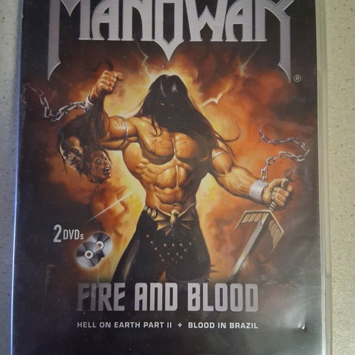 Manowar Fire and Blood DVD, metal