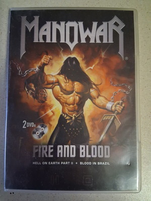 Manowar Fire and Blood DVD, metal