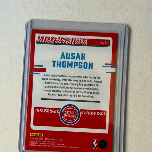 Panini Donruss The Rookies #5 Ausar Thompson 2023-24 card new