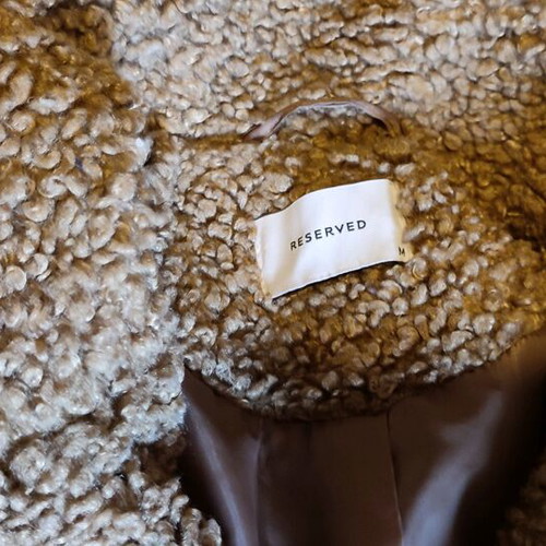 Teddy coat Reserved like new, beige and brown, size M