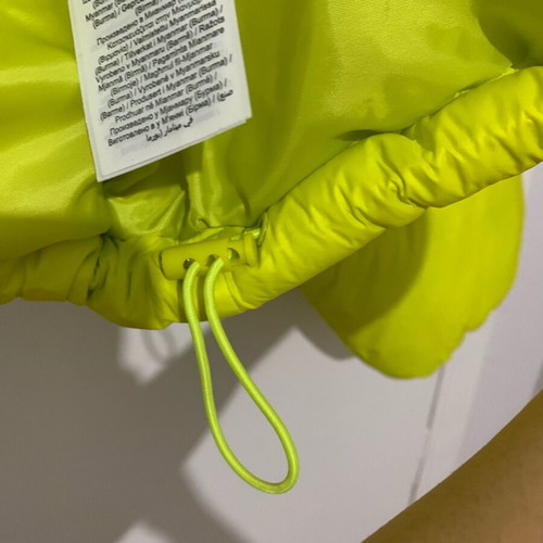 JJXX puffer jacket lime, new, mid-length to cropped