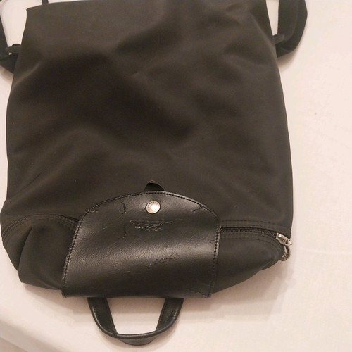 Longchamp back bag used, black