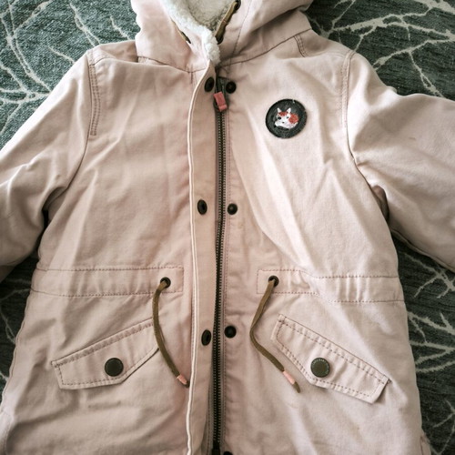Zara double jacket for girls 2-3 years like new, pink multicolor
