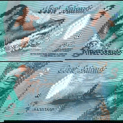 ΝΗΣΙΑ ΚΟΥΚ - 3 Dollars 2021 - Polymer - UNC