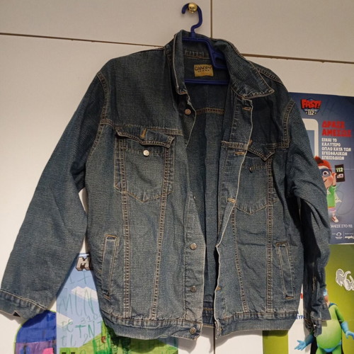 Canopy denim jacket used, cotton, blue, size M