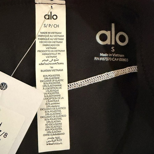 Alo Yoga Airbrush High-Waist Heart Throb Legging, black, size S