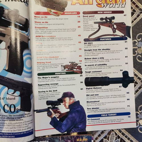 Airgun World magazine collection, 5 vintage issues 1985 & 2001
