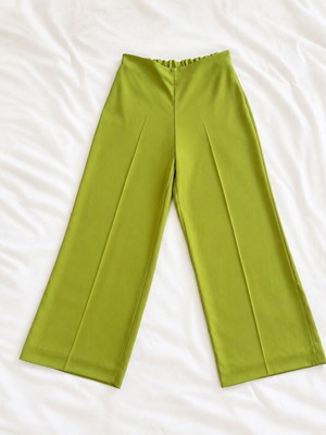 Pants XL like new, green with elastic waist