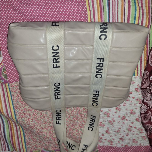 Frnc bag like new, ecru color