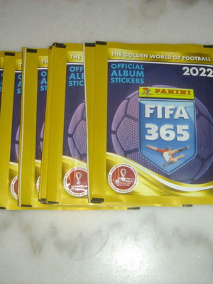 Panini FIFA 365 2022 αυτοκόλλητα καινούργια, πακέτο 40
