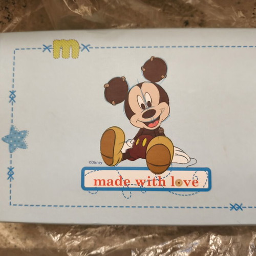 Mickey Mouse photo album Disney with silver 925 and blue stars