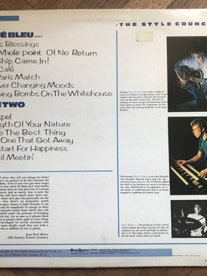 εξώφυλλο δίσκου: Café Bleu - The Style Council, lp, vinyl, βινύλιο, δίσκος