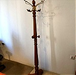  Κρεμάστρα  καλόγηρος χειροποίητος από μασίφ ξύλο  σε φυσικό χρώμα 185εκ.