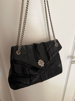Migato shoulder bag used, black with silver details