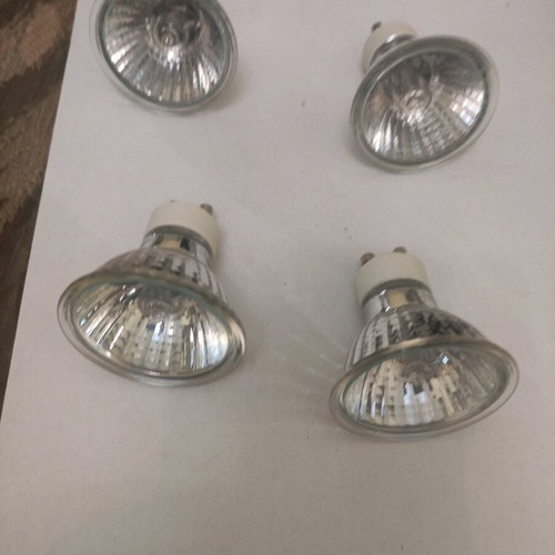 Calex GU10 halogen bulbs set of 4 used, 50W