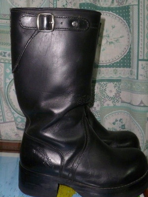Wehrmaght leather boots black, like new, size 40