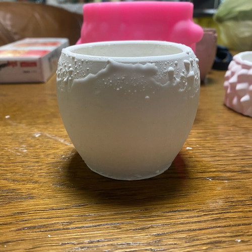 Relief gypsum ceramic pot cup new