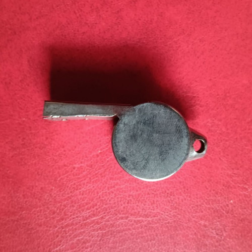 Metal vintage collectible military whistle used