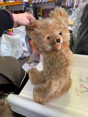 Huge vintage bear used, 45 cm, movable limbs