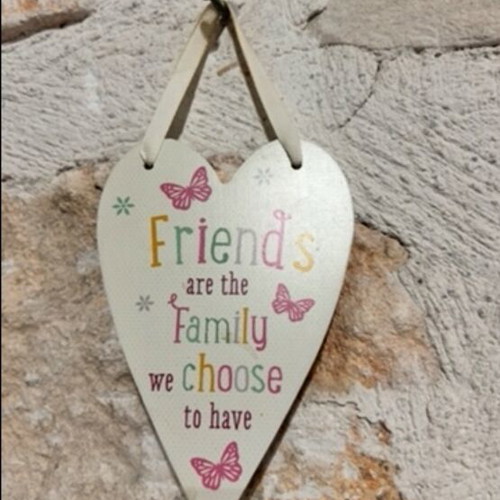 Wall Art with Friends Are the Family We Chose to Have phrase like new