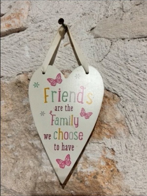 Wall Art with Friends Are the Family We Chose to Have phrase like new