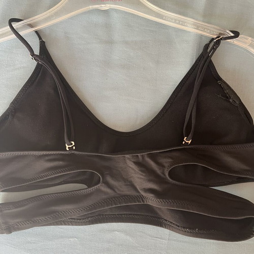 Anel black set with crop top and high-waisted skirt like new