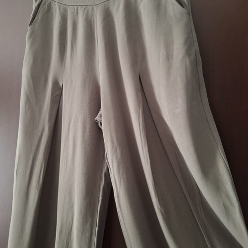 Infinity Collection khaki pants used, 100% viscose, sizes S-M